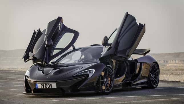 A photo of a McLaren P1 supercar. 