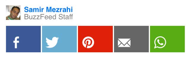 On the mobile version of Buzzfeed, that button all the way on the right shares stories directly to WhatsApp.