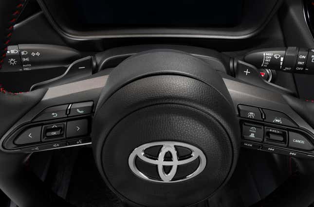 Steering wheel of Toyota GR Corolla 2025