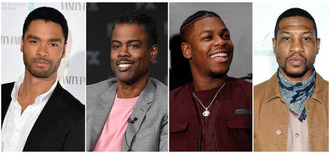 Regé-Jean Page, left; Chris Rock; John Boyega; Jonathan Majors.
