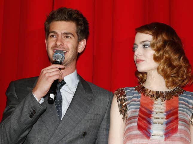 Emma Stone Had Appropriate Response to Ex Andrew Garfield's Lie About <i>Spider-Man</i>