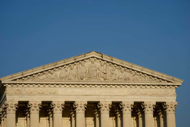 FILE - The Supreme Court is seen on April 21, 2023, in Washington. The new term of the high court begins next Monday, Oct. 2. (AP Photo/Alex Brandon, File)