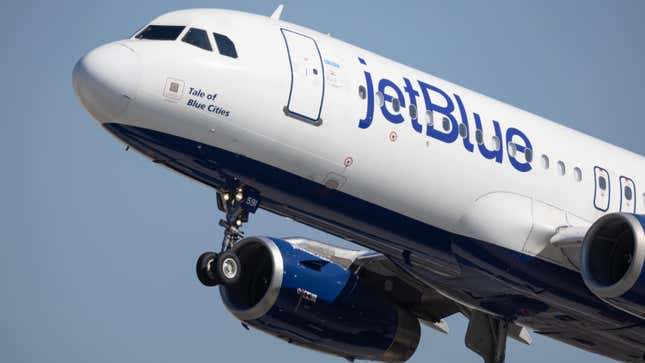 A JetBlue Airways plane