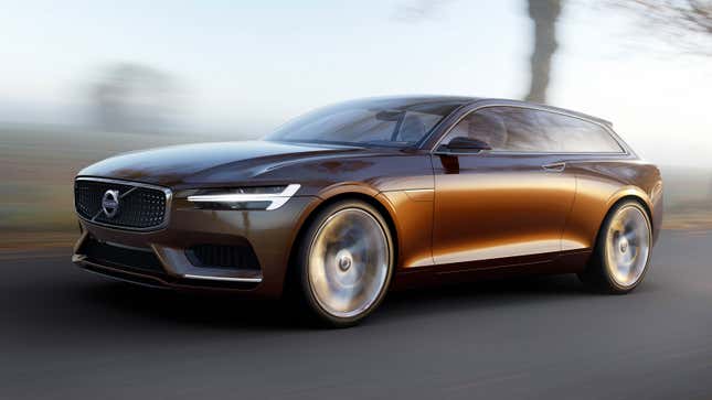 A render of the Volvo Concept Estate car. 