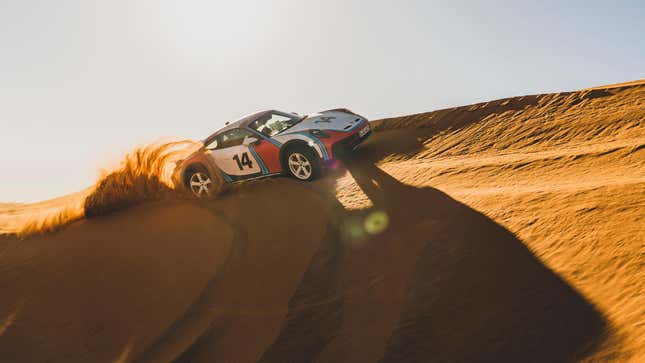 2023 porsche 911 dakar photographed in the desert