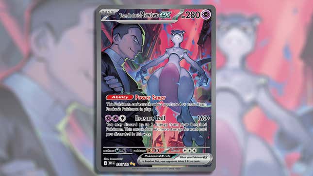 Team Rocket’s Mewtwo ex Special Illustration Rare