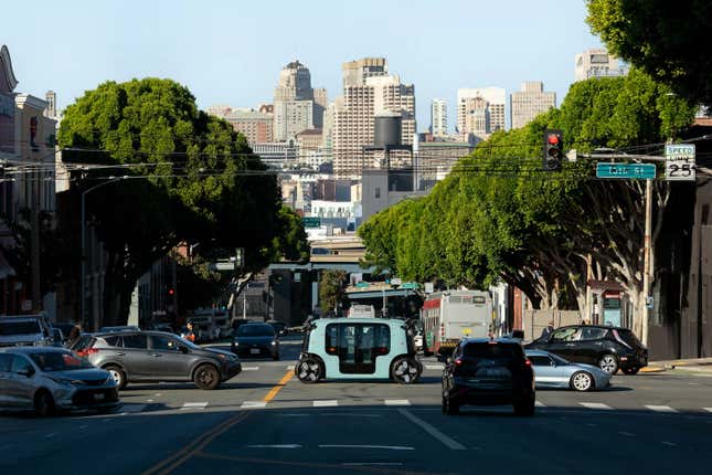 Image for article titled Amazon's robotaxi company Zoox recalls driverless software after crash