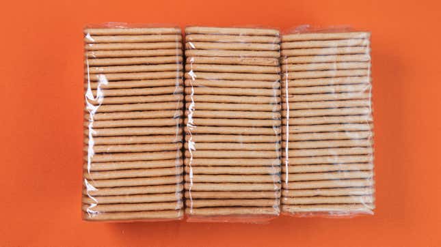 crackers on table