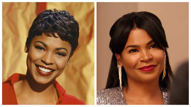 Nia Long, 1995; Nia Long, 2022.