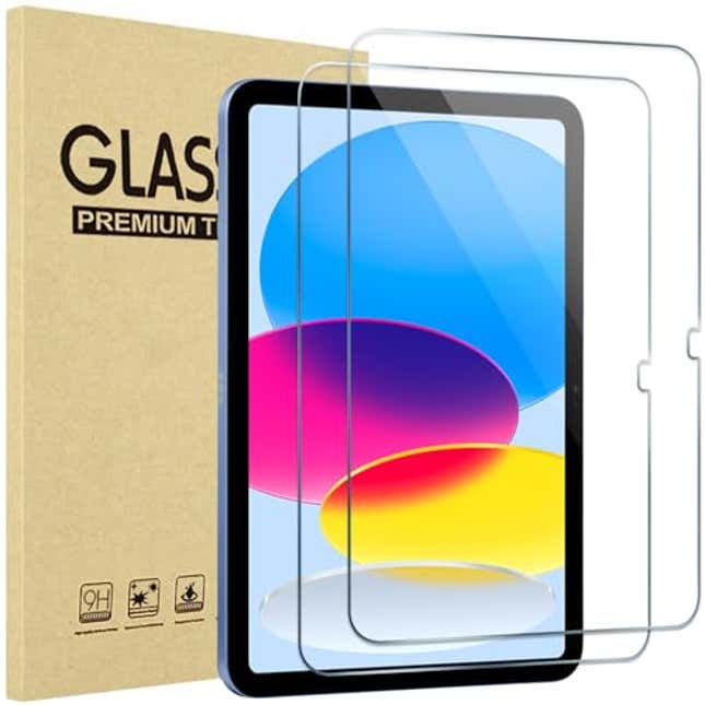 Image for article titled ProCase 2 Pack Screen Protector for iPad 10th Generation 2022 A2696/A2757/A2777 10.9 Inch, Now 28% Off