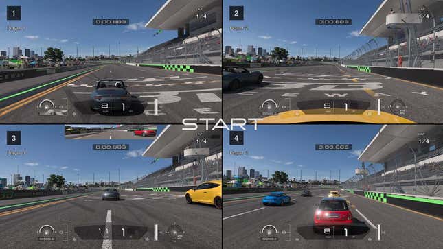 Does Gran Turismo 7 have split screen?