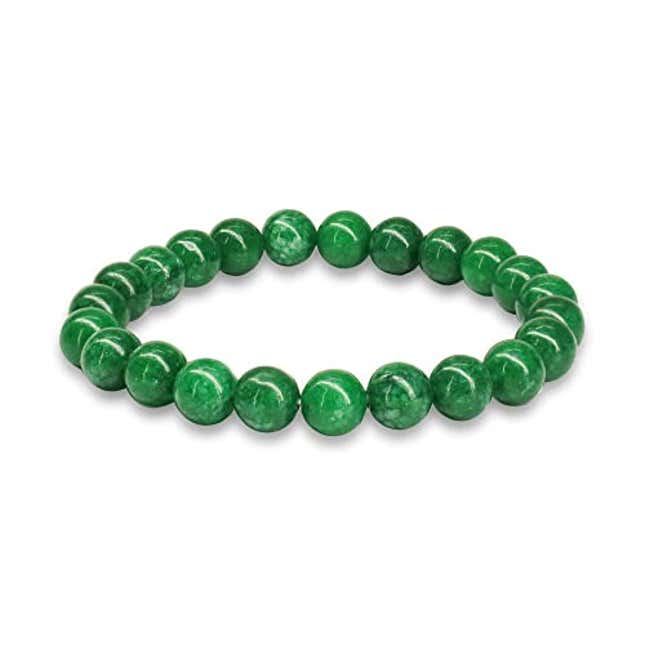 Image for article titled Crystal Vibe Green Jade Bracelet, Now 12% Off