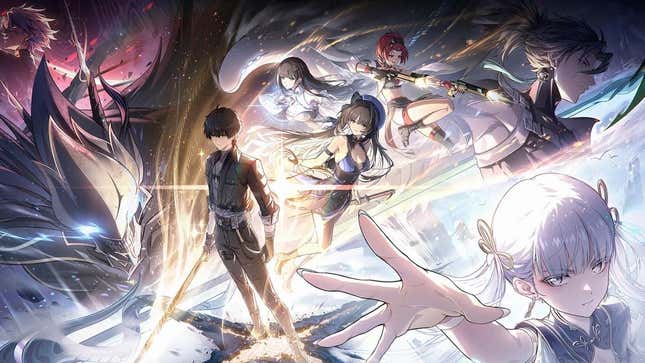 Wuthering Waves characters in official key art