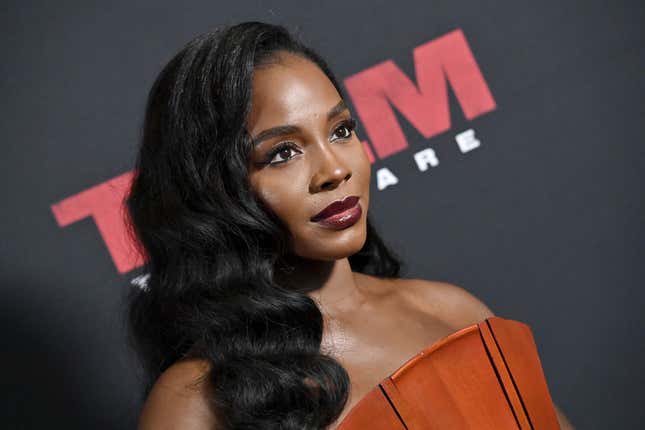 Deborah Ayorinde attends the Los Angeles Special Screening of “Them: The Scare” at Culver Theater on April 23, 2024 in Culver City, California.