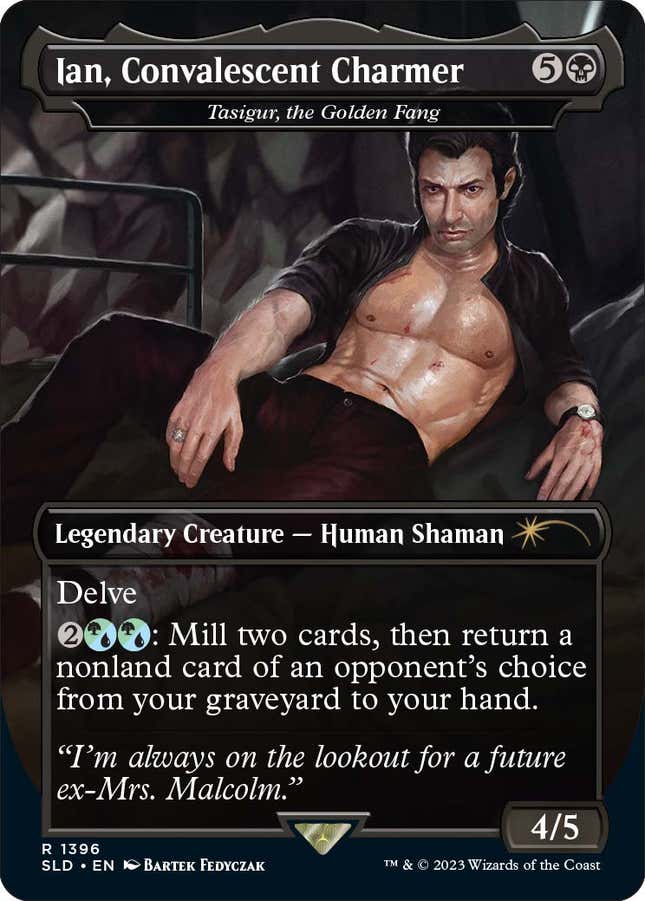 Image for article titled Magic: The Gathering&#39;s Secret Lair Anniversary Is Full of Sexy Ian Malcolm