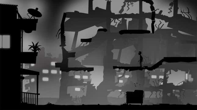 A screenshot from the Palestinian-made game Liyla and The Shadows of War.