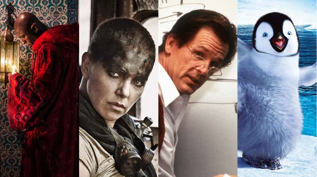 (from left) Three Thousand Years Of Longing (Metro Goldwyn Mayer); Mad Max: Fury Road (Warner Bros.); Lorenzo’s Oil (Universal Pictures); Happy Feet (Warner Bros.).