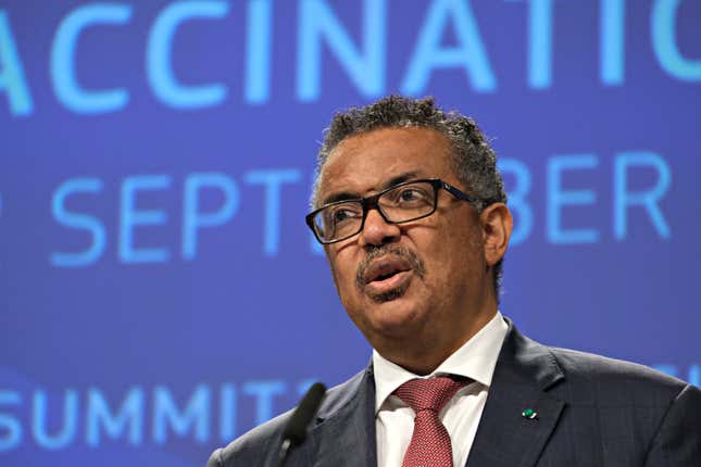 WHO Director, Dr Tedros Adhanom Ghebreyesus