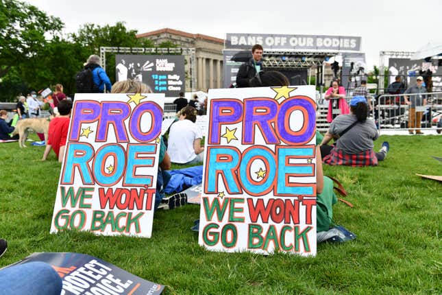 Thousands of protesters gathered to support protecting abortion rights after the U.S. Supreme Court said it will review the Roe vs Wade judgement, which has been in place for nearly 50 years and that led to the legal right to an abortion in the United States. The protesters gathered by the Washington Monument before marching up Constitution Avenue to the Supreme Court building. (Washington, D.C.)