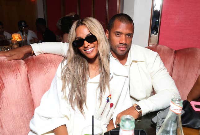 Ciara (L) and Russell Wilson at the Serena Williams’ 2024 ESPY Awards After-Party at Delilah on July 11, 2024 in West Hollywood, California.