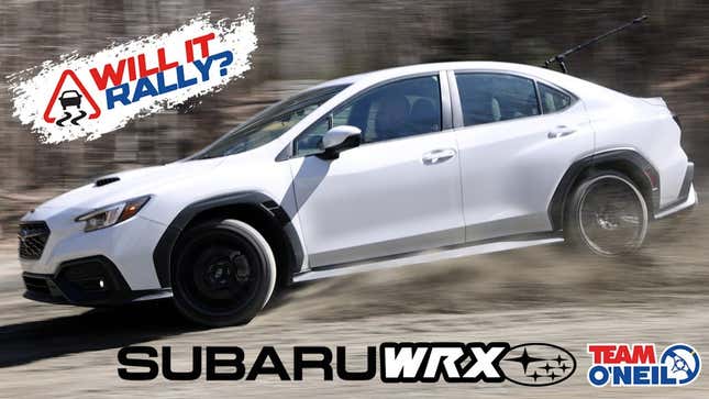 Subaru WRX rally test Team O'Neil