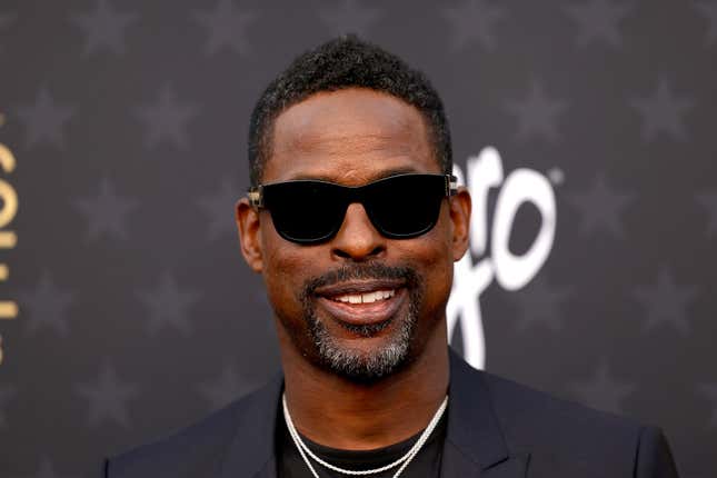 Sterling K. Brown attends the 29th Annual Critics Choice Awards at Barker Hangar on January 14, 2024 in Santa Monica, California.