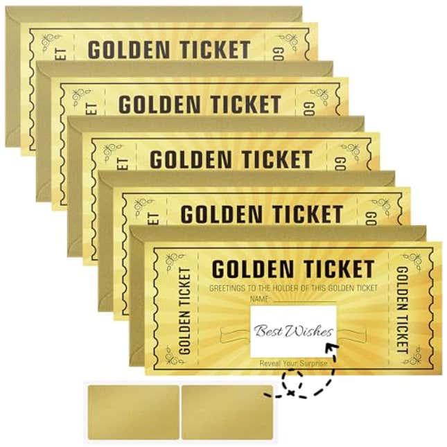 Image for article titled WenmthG 5 Pack Golden Tickets, Now 20% Off