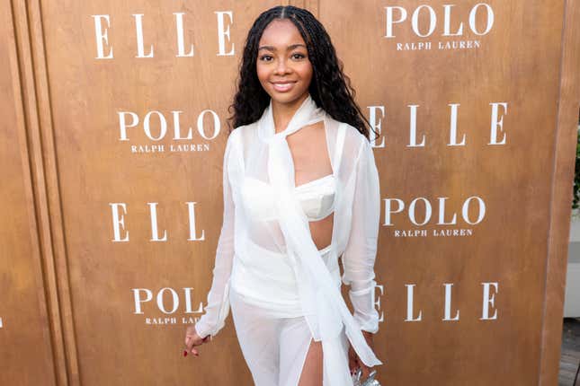 Skai Jackson at Elle Hollywood Rising 2024 held at the Bar Funke Rooftop on June 6, 2024 in Beverly Hills, California.