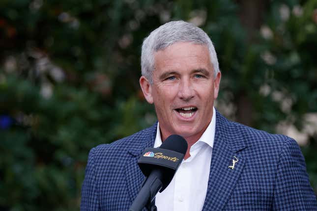 PGA Tour commissioner Jay Monahan is in an unenviable position