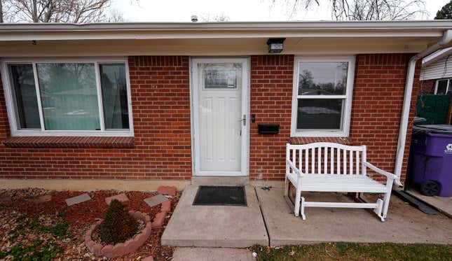 FILE - The residence where a former funeral home owner kept a deceased women&#39;s body in a hearse for two years as well as the remains of 30 cremated people is shown Friday, Feb. 16, 2024, in southwest Denver. Miles Harford, a former funeral home owner accused of hiding a woman&#39;s corpse in the back of a hearse for two years and hoarding the cremated remains of at least 30 people, was arrested Thursday night, Feb. 22, 2024, authorities said. (AP Photo/David Zalubowski, File(