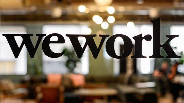 Un espacio de coworking WeWork.