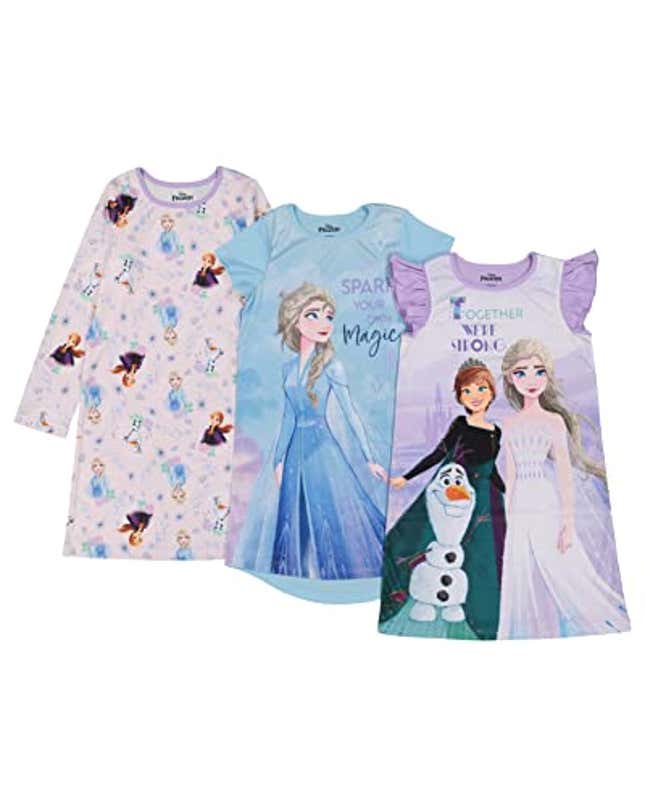 Image for article titled Disney Girls&#39; Frozen 2 3-Pack Nightgown, Now 13% Off