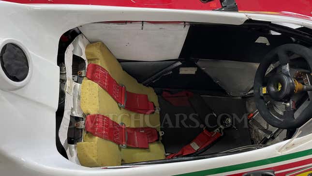 Interior view of Rush movie prop Ferrari 312 T2 Niki Lauda Formula One Car