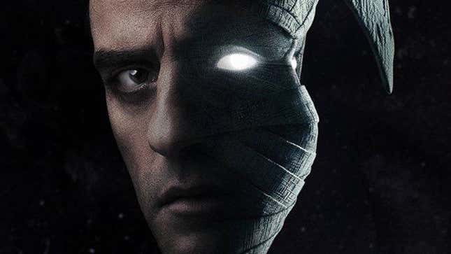 Oscar Isaac in a promotional poster for Marvel's Moon Knight. 