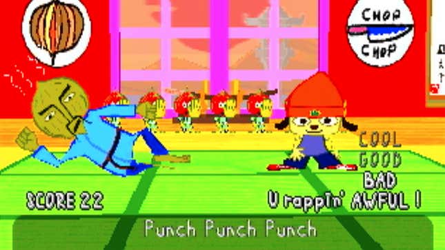 Parappa raps. 