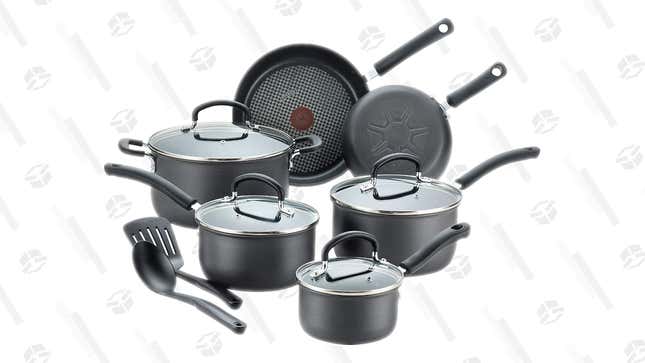 T-Fal Ultimate Anodized Nonstick 12-Piece Cookware Set | $76 | Amazon