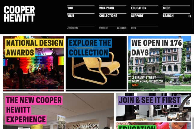 Cooper Hewitt&#039;s new website