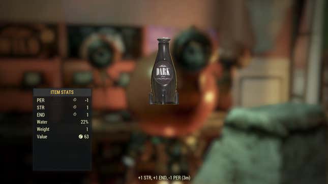 Mmmmmmmm, delicious Nuka-Cola Dark.