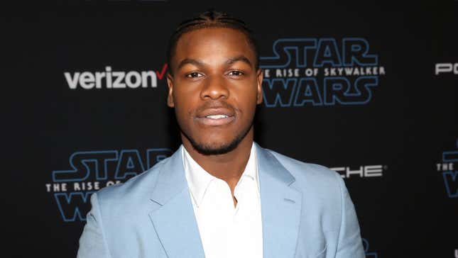 John Boyega arrives for the World Premiere of “Star Wars: The Rise of Skywalker” on December 16, 2019 in Hollywood, California.