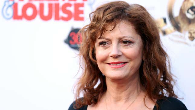 Susan Sarandon smiles on the red carpet.