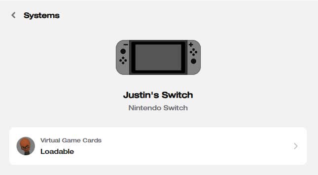A screenshot shows the user's original Switch.