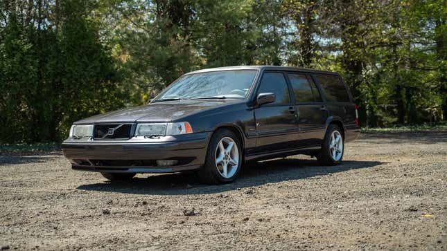 A front three-quarters view of Paul Newman's Volvo V90 Volvette