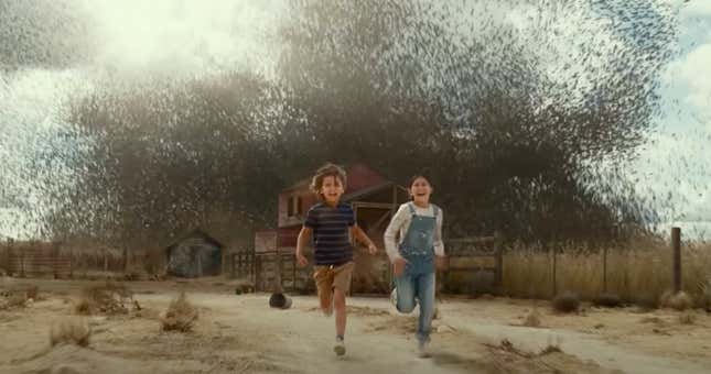 The locusts as seen in the first trailer.