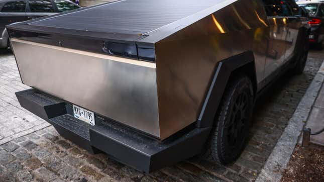 Tesla Cybertruck is seen parked on a street in Brooklyn, New York City, United States of America on July 7th, 2024.