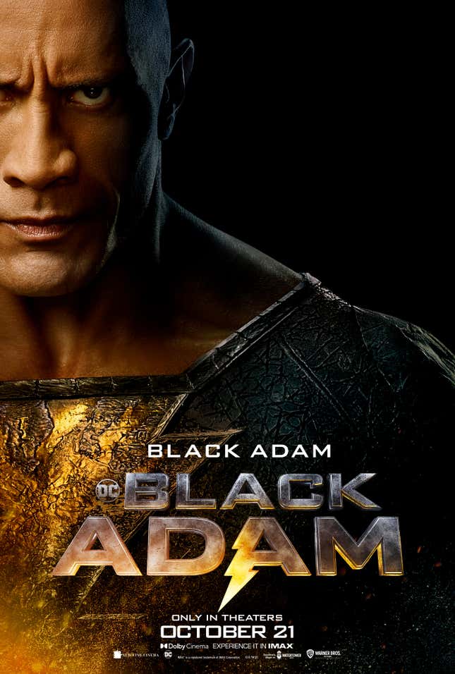 Image for article titled Black Adam&#39;s New Posters Show the Other Heroes Shifting the Balance in the DC Universe