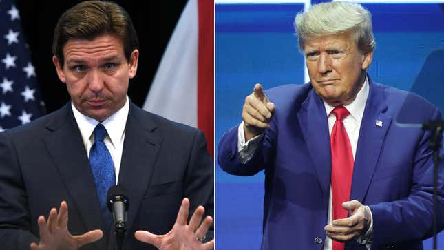 Image for article titled Trump Says Ron DeSantis Needs an ‘Emergency Personality Transplant’