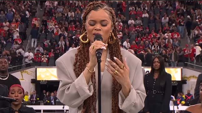 Image for article titled Andra Day&#39;s Version of the Black National Anthem Gets Mixed Responses from Black America