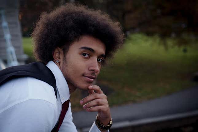 This photo provided by Irina Danilova shows Donovan Johnson at Boston Common in Boston, Nov. 17, 2019. A civil rights lawsuit filed Wednesday, Aug. 3, 2022, says Johnson was minutes away from his home after leaving his job at a hospital in February 2021 when an officer who was chasing a white suspect ran up to Johnson, drew his gun and threw him to the snow-covered ground face first. 