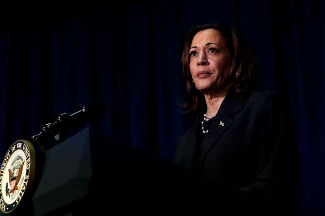 Image de l'article intitulé Malgré les rumeurs, Kamala Harris n’était pas aussi dure à l’égard de la criminalité que on le pense