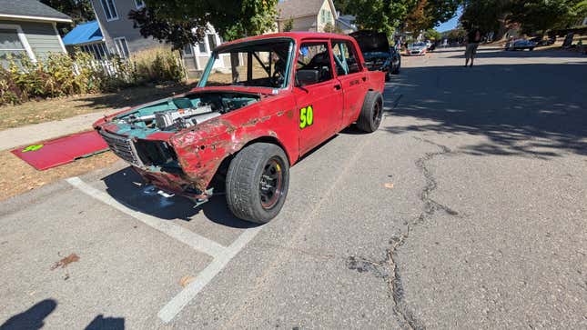 Image for article titled Here&#39;s How My Honda-Powered Lada With A BRZ Chassis Made It To The Empire Hill Climb